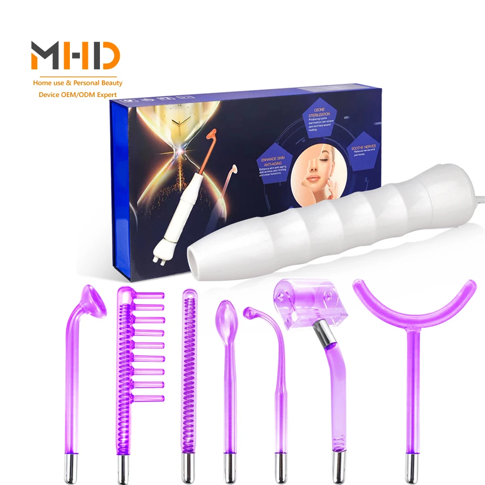 
Portable Ozone High Frequency Wand Neon Argon Ultra Violet High Frequency Facial Machine 