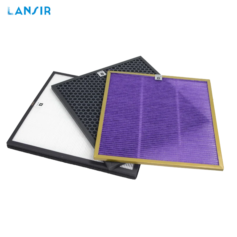 Lansir Air Purifier Pre-Filter AC4121 Carbon Filter AC4123 H12 HEPA Filter AC4124 Set For Philips AC4002 AC4004 AC4006 AC4012