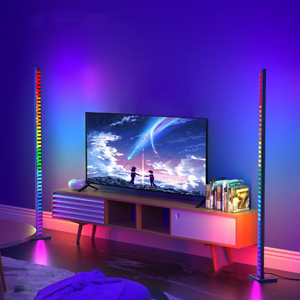 1 2 M RGB пикап ритм легкой музыкой которая проигрывает мелодии из фильмов свет светодиодный