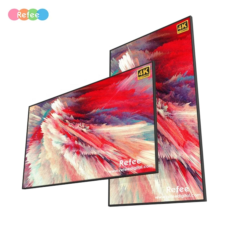 Новый цифровой дисплей QLED 32in 43in 55in для рекламы вертикальный ТВ цифровые экраны