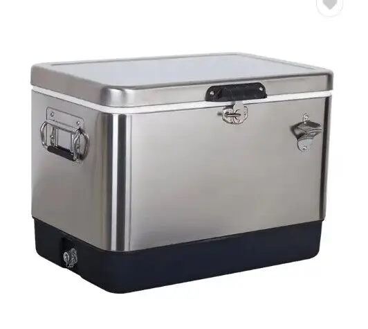 SCC 54QT  Stainless Steel Ice Chest Beverage Cooler with Bottle Opener