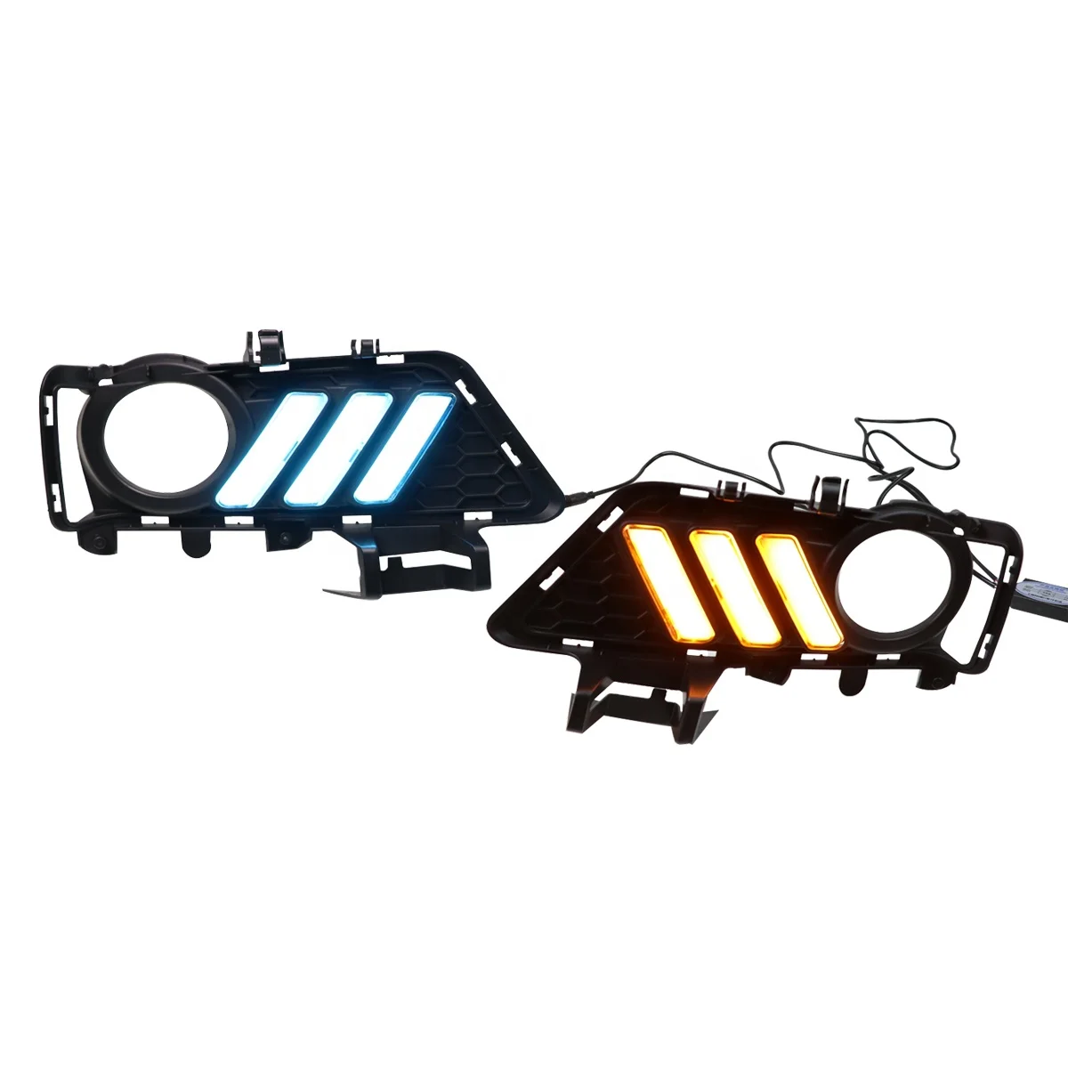 Дневные ходовые огни, светодиодные дхо, противотуманные фары, ходовые огни с желтым реле сигнала поворота для F30 F35 3 серии 2013-2019