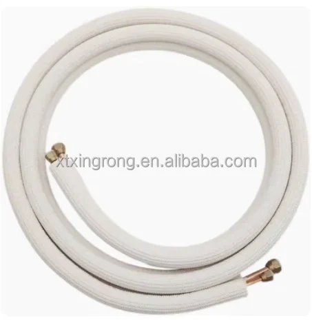 Manufactory Ac Copper Pipe Kits Pre-insulated Pipe Fire Retardant Ac Air Conditioning Insulated Coil Line Set