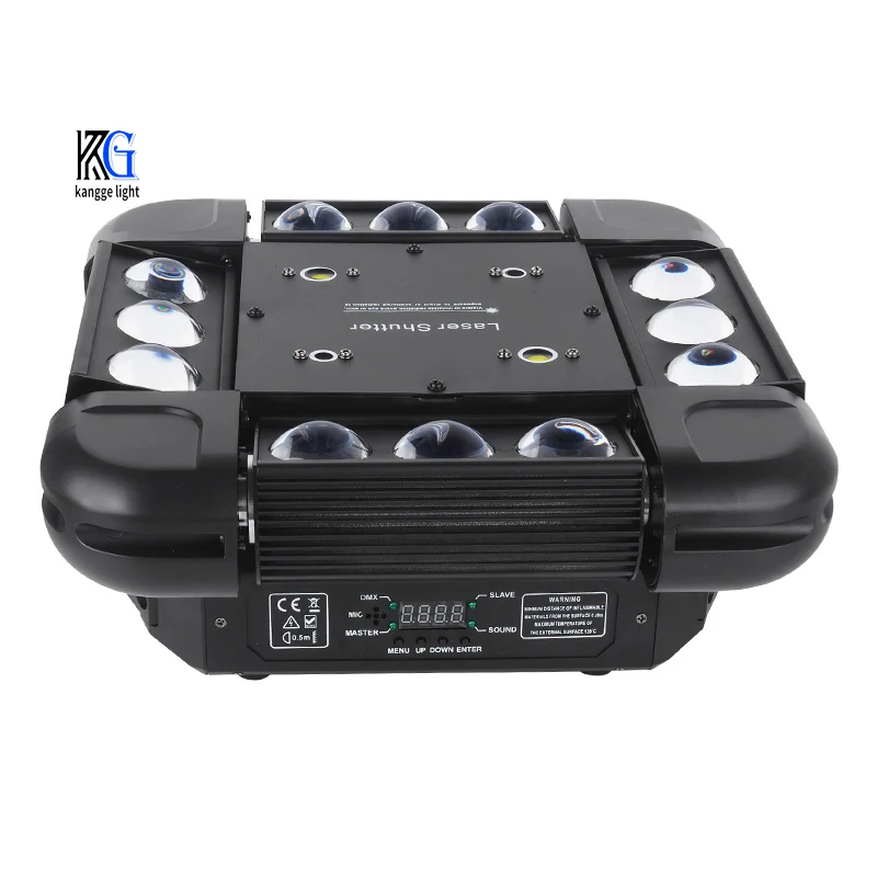 12PCS Storm Rotating Beam Light Stage Strobe Laser Beam RGB Beam Laser Projector for Party DJ Club Shows