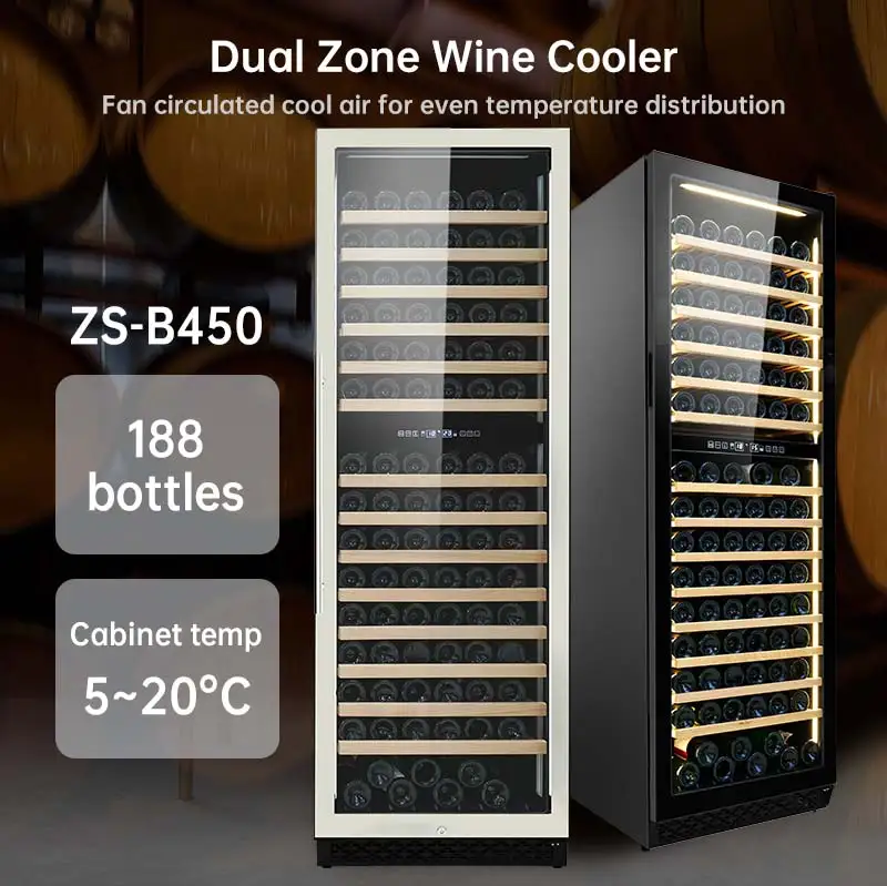 China Wholesale Wine Cooler Box Home Wine Bar Display Fridge Storage Cabinet with Door