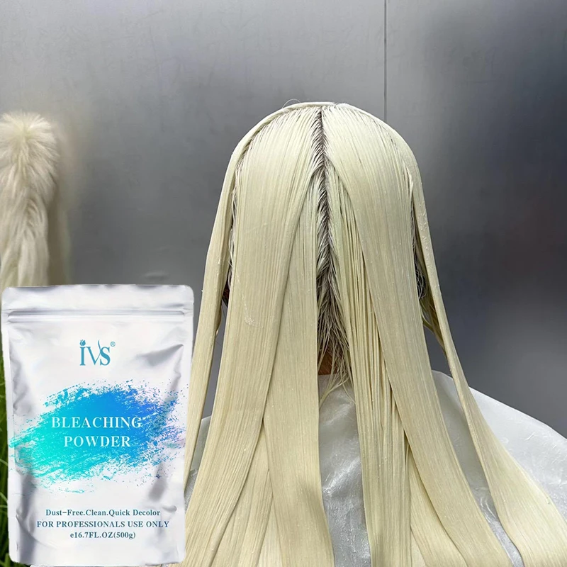 IVS Salon Professional Custom Strong Fade Dust-free Blue Level 9 Decolor Hair Bleaching Powder For Hair Color Dye Lightener