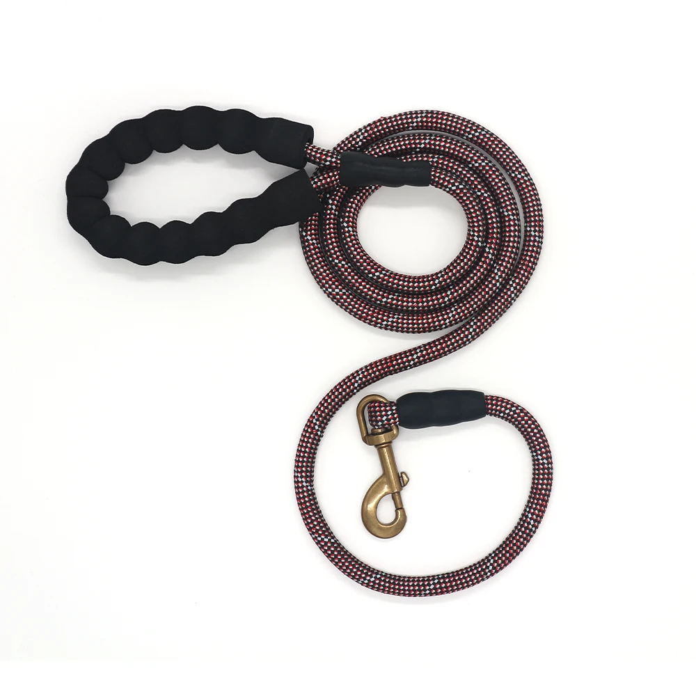 BELT CROWN Custom Slip Lead Dog Leash with Cheap Price Heavy Duty Rope No Pull Training Leashes Nylon Dog Collar Protector Cover