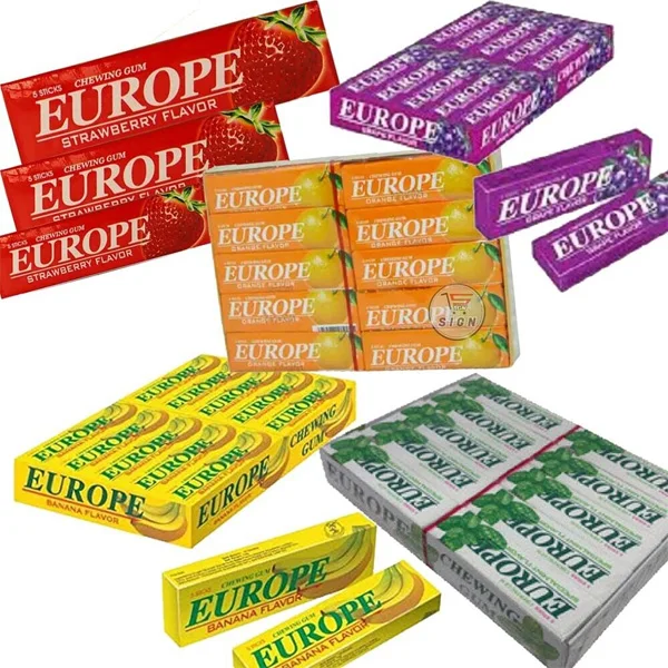 Wholesale Custom Sweet Fruity Flavor 5 Piece Chewing Gum From China