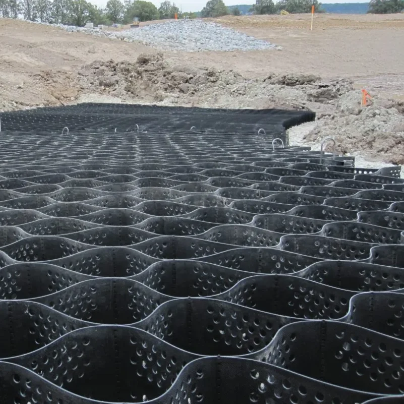 ASTM Standard HDPE Textured/Perforated Geocells for Slope/Retaining Wall/Road Reinforcement