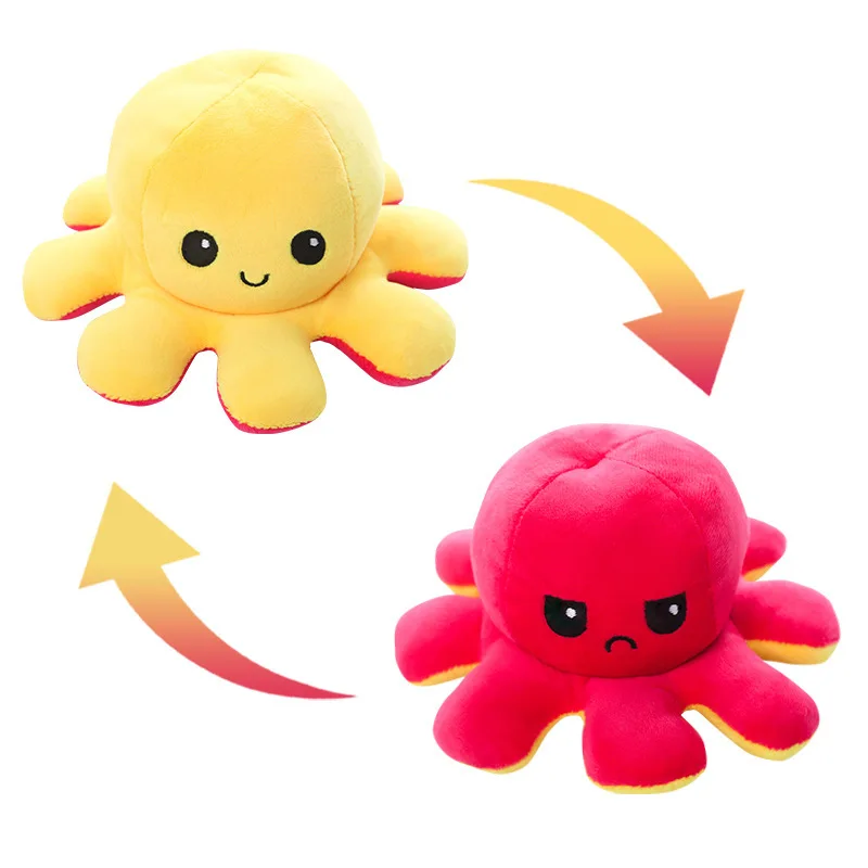 Ready to ship GM 2021 hot sale reversable octopus plush toy little octopus plush toy