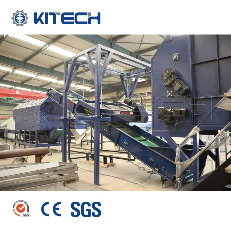 High Quality Rigid Flakes HDPE PP PE Milk Bottles Washing Crushing Line Plastic Washing Recycling Machine