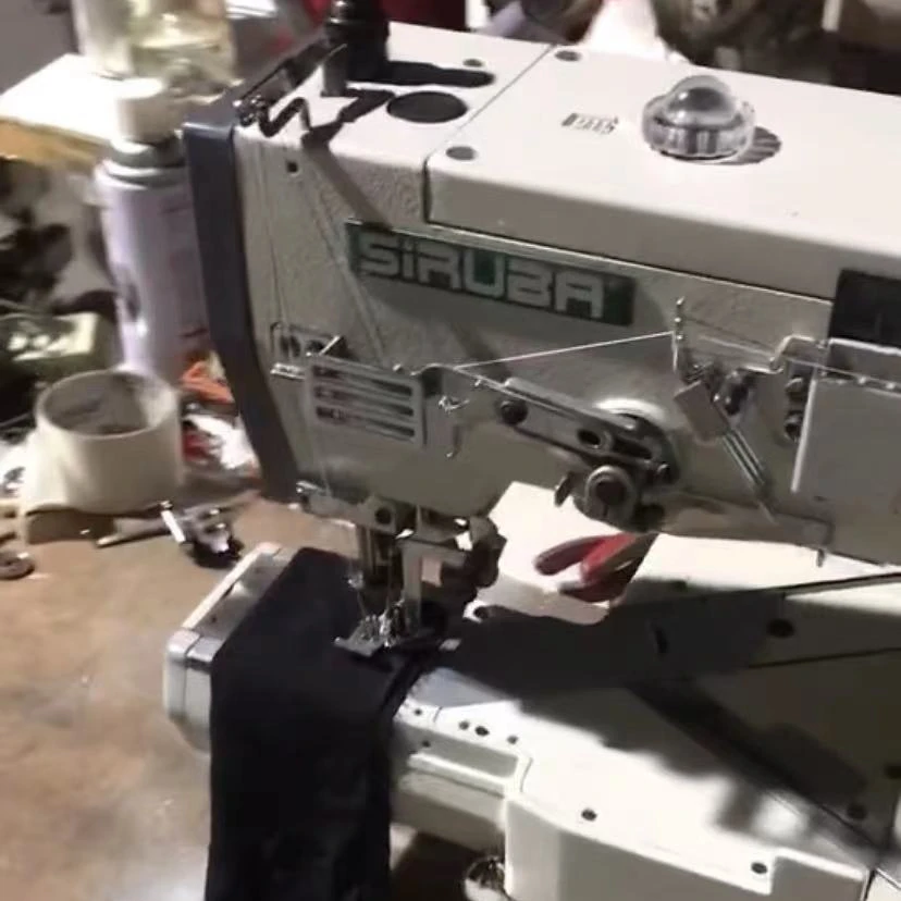 Nice quality used 80%new high speed Siruba 600 INDUSTRIAL 4 thread overlock sewing machine