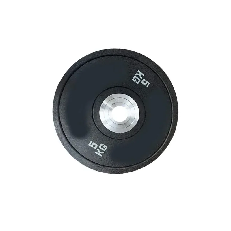 Hot selling custom wholesale gym exercise weightlifting exercise black wheel hub full rubber barbell plate