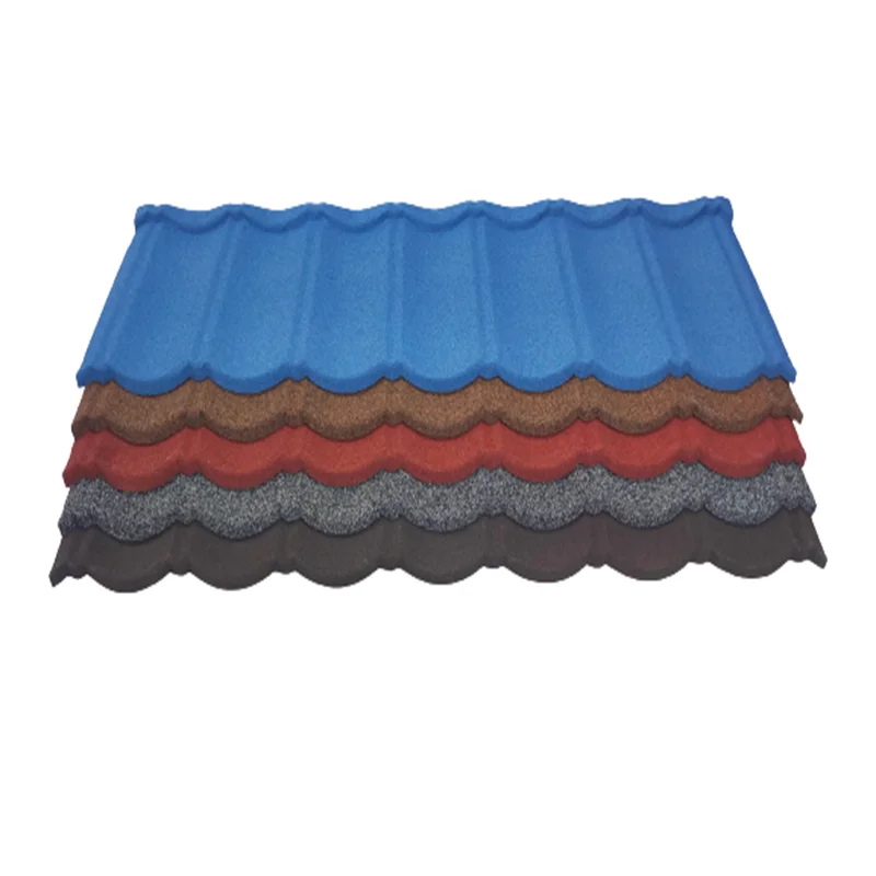Light Steel Villa Roofing Material Tile Alum-Zinc Colourful Stone Coated Metal Roof Tile
