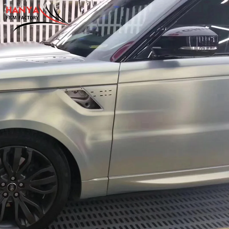 Laser Iridescent Diamond Gold Wrap Silver Car Sheet Vinyl