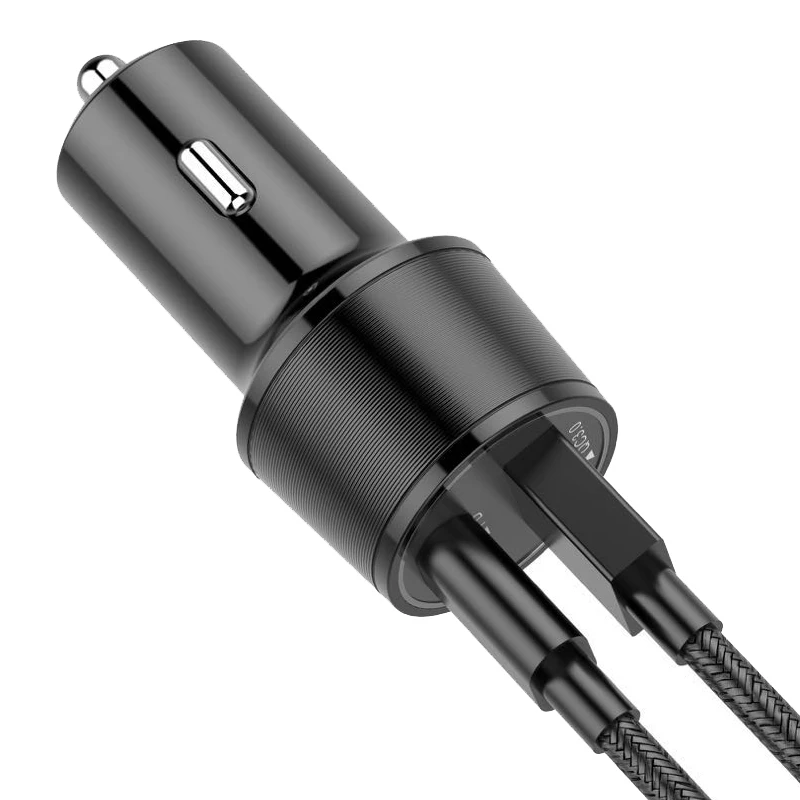 USB C Car Charger, 40W 2-Port Power Q 3.0 Type C Car Adapter car cigar reel charger fast charging