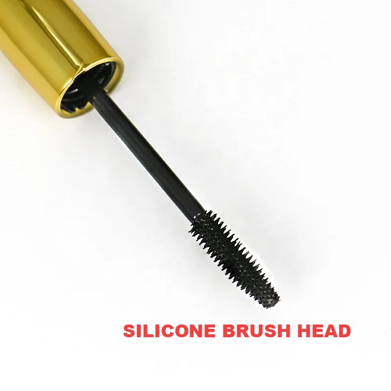Silicone mascara brush wheel private label lengthening vegan black waterproof volume mascara 3d