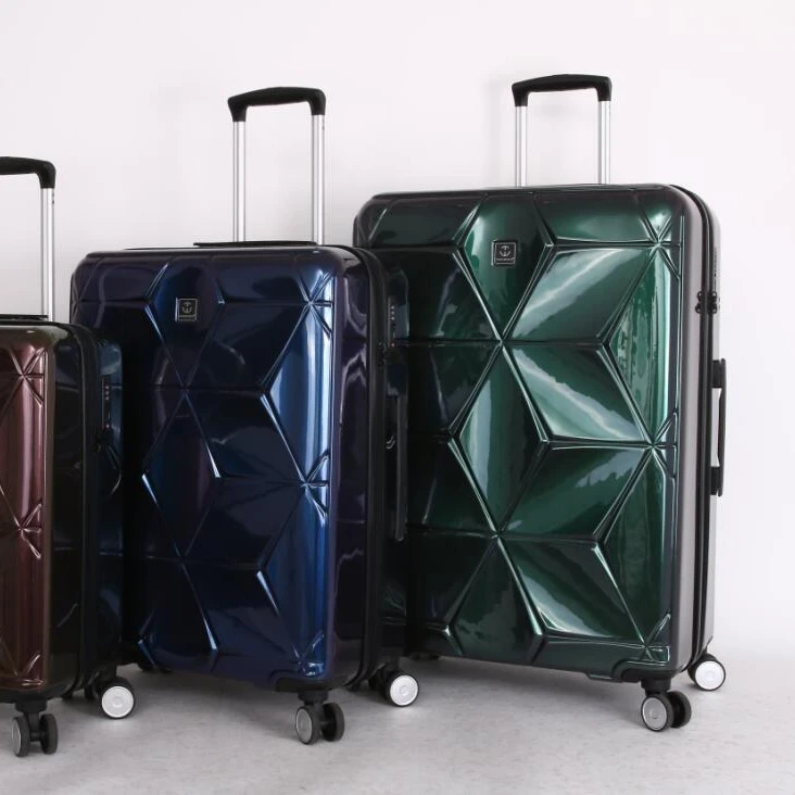  Оптовая продажа с фабрики ABS PC 20 '24' 28 '3 шт. набор чемоданов TSA замок 4 колеса жесткая тележка