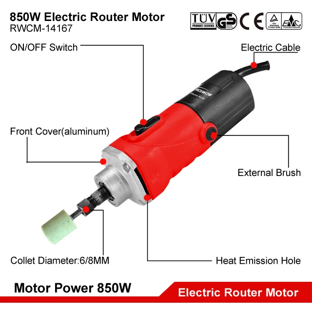 850W Electric Power Wood Router Machine Woodworking Tools Wood Milling Engraving Trimming Electric Router Motor Spindle