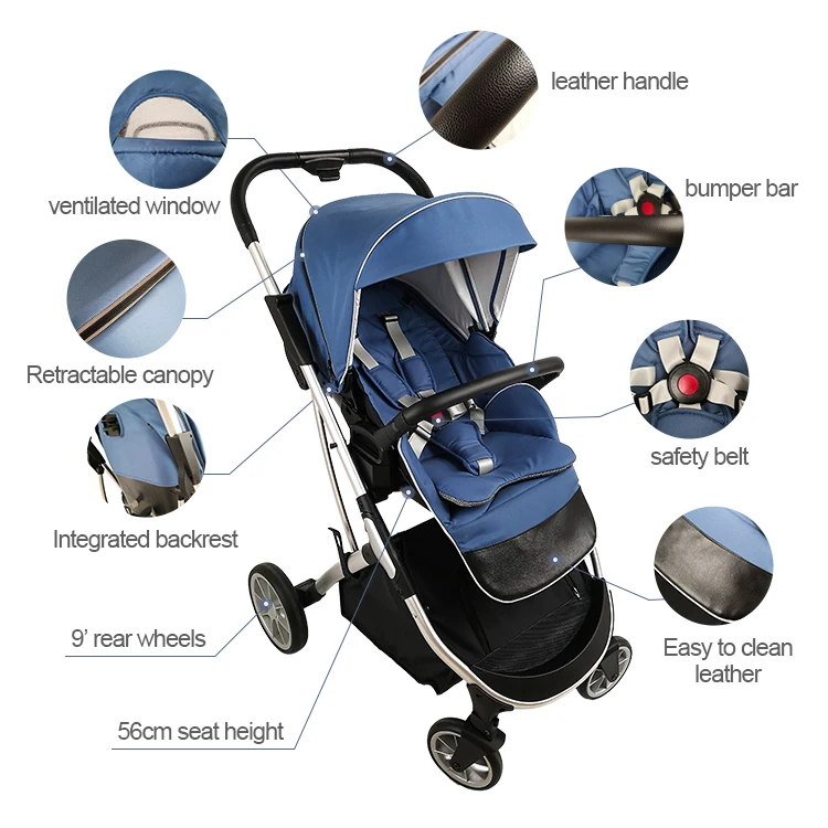 Wholesale  automatic folding bebek araba 3-in-1 travel baby pram system 3 In 1 Baby Strollers For 0-3 Years