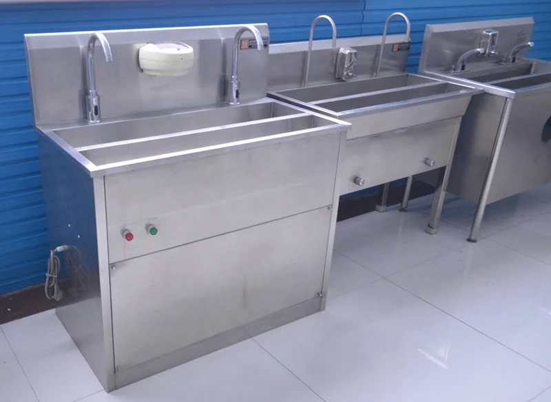 Коммерческая портативная мойка/раковина с тремя отделениями