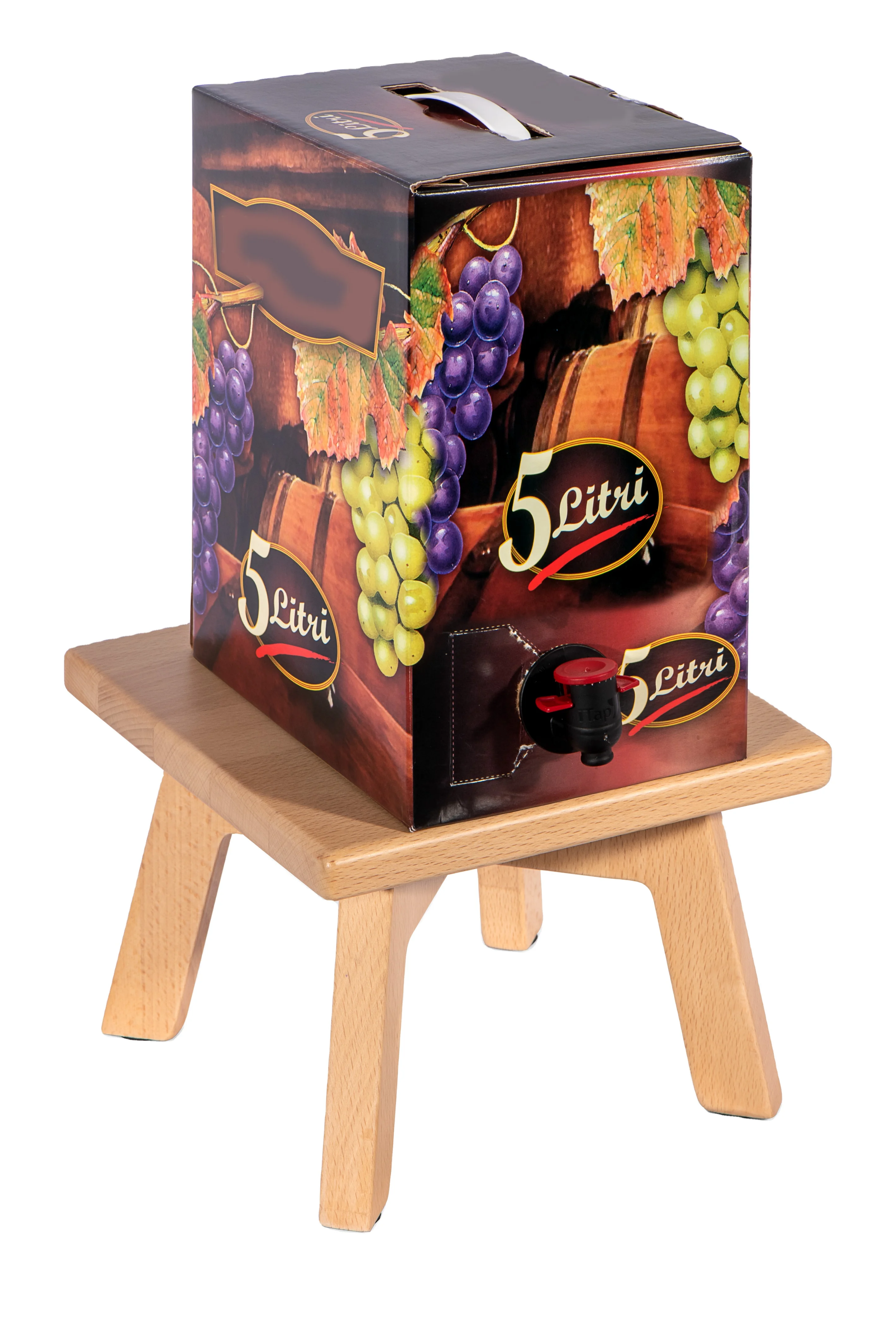 SMALL FOLDING WOODEN STOOL