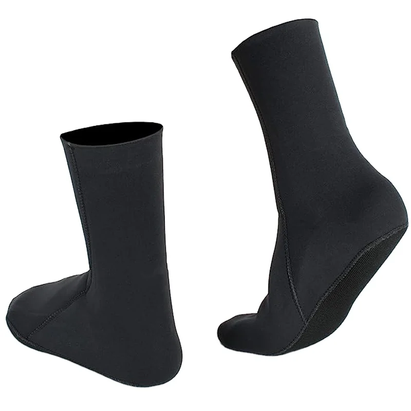 UOO Factory Soft Skin 3mm Neoprene Socks Anti Slip Booties for Beach Water Activities Diving Surfing Wetsuit