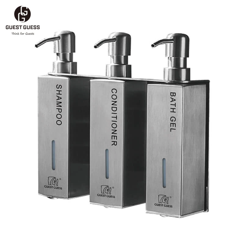 High Quality 304 stainless steel Hotel Wall Mounted Liquid Soap Dispenser
