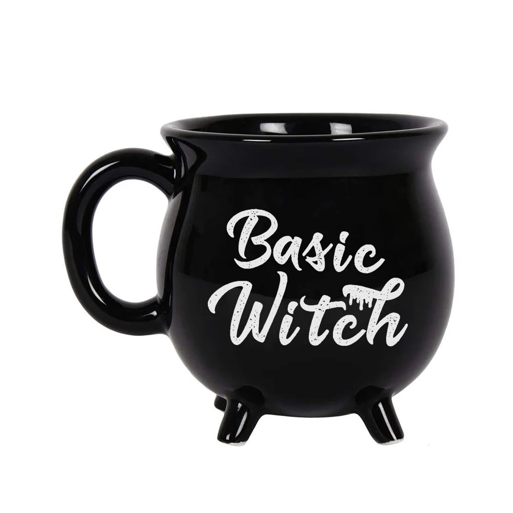 Halloween Customized Gift Mugs Cups Porcelain Ceramic Wholesale Witches Brew Cauldron Mug
