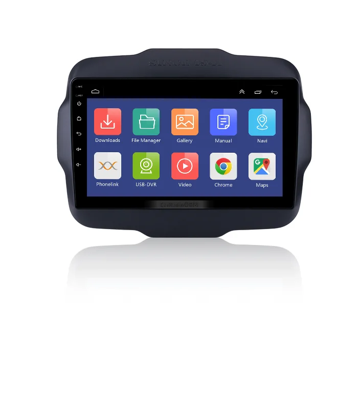 For Jeep Renegade 2016 Android 11.0 Touchscreen Multimedia Player with WIFI GPS Navigation with Steering Wheel control