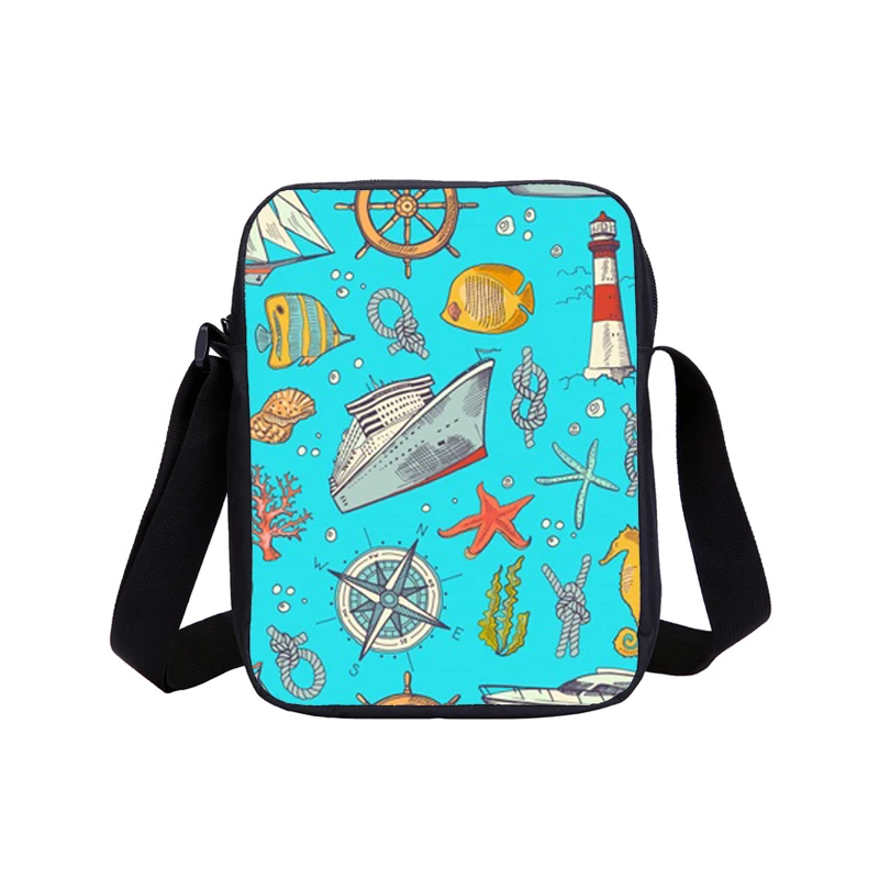 Детская сумка-мессенджер через плечо с мультяшным 3D-принтом на заказ