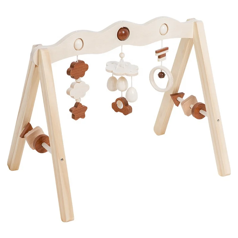 Educational Toys for Kids Learning Wooden Baby Gym Infant Play Mat and Activity