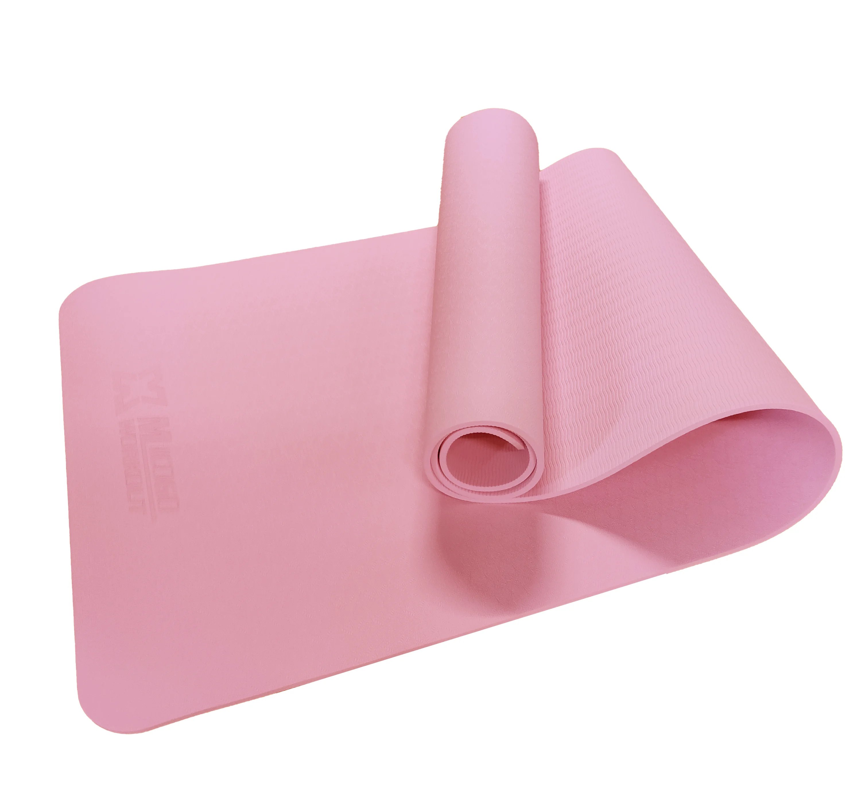 Custom Logo Eco-Friendly TPE Yoga Mat Soft and Recycled Suede Material  Thick  for Gym Fitness Use
