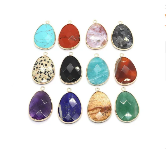 Cheap Natural Quartz Stone Faceted Flat Round Pendant charms Druzy Stone for DIY Earring Necklace Bracelets jewelry making.png