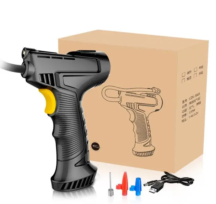 New Products Intelligent Portable Hand Held Tire Pump Digital Car Tire Inflator