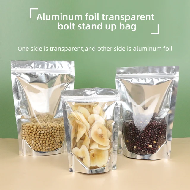 Clear Window 250g Spices Seasoning Packaging Bag Custom Recyclable Reusable Stand up Pouch Food Packing Bags for Seasoning