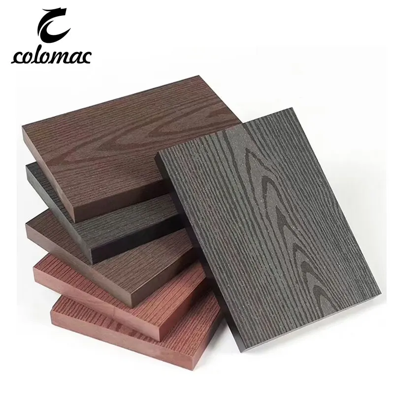 Factory Price WPC 3D embossed deck wood plastic composite decking deep grain garden flooring
