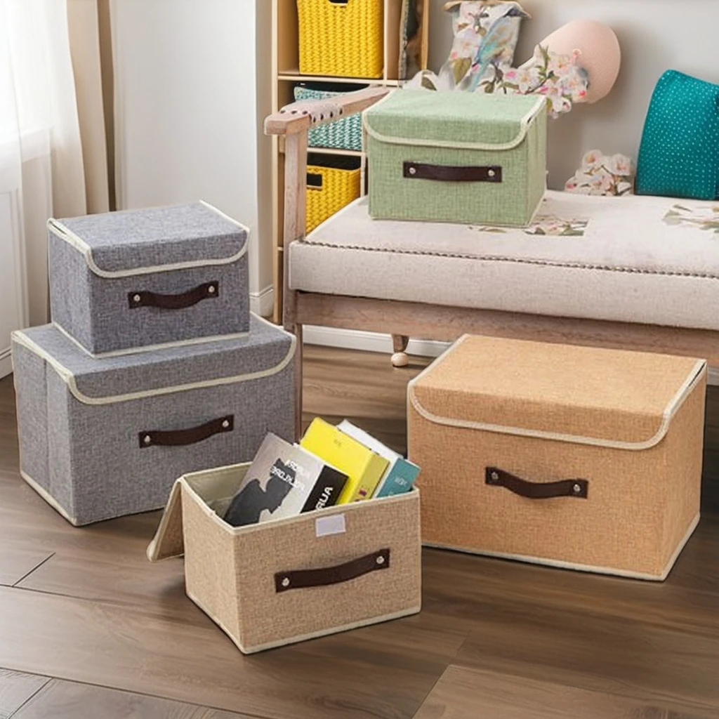 High Quality Large Kids Toy Storage Box & Bins Cloth Fabric Organizer Collapsible with Lid for Storage