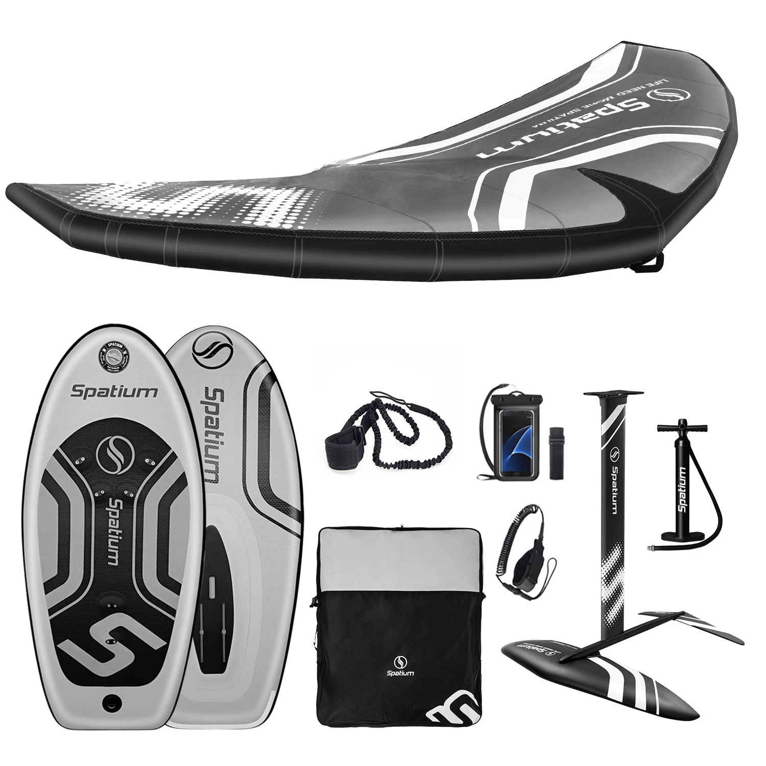 Favorite High Quality 3-Grid Dacron Material Surfing Wing Hydrofoil Board Inflatable Wing Foil Set For Sale