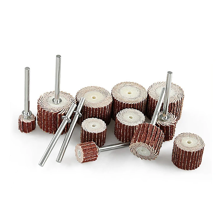 Sanding Wheel Sandpaper Flap Polishing Wheels Sanding Disc 8/10/12/15/20mm Shutter Polishing Wheel For Rotary Tool