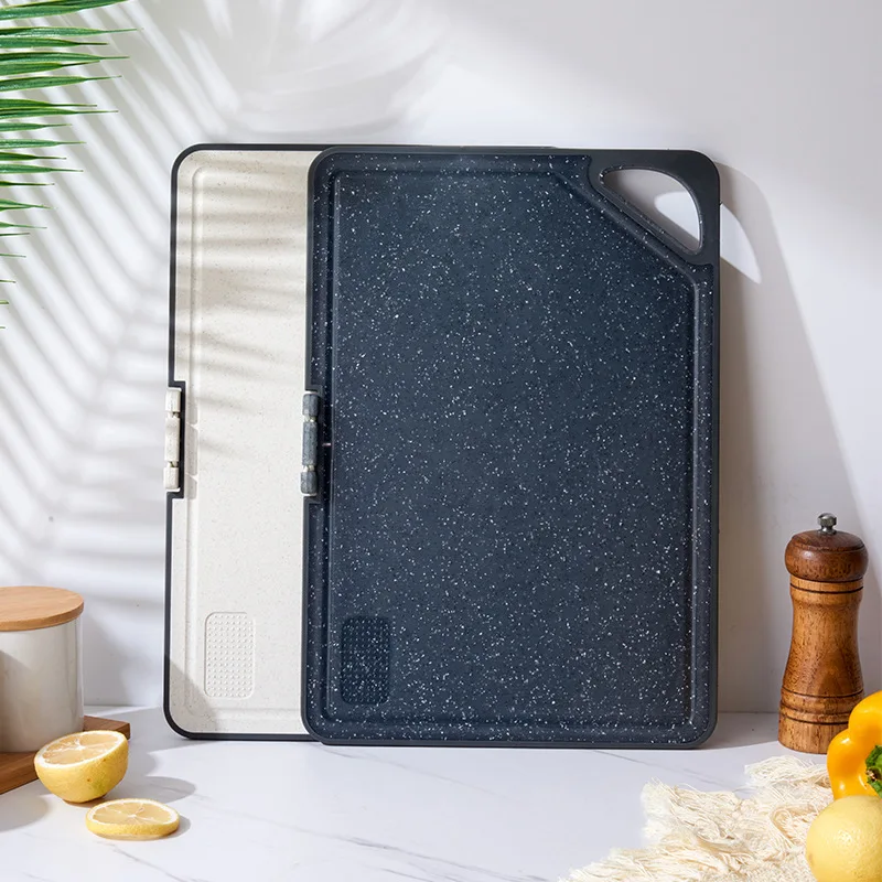 Double-Sided Square Cutting Board Mildew-Proof Straw Cutting Board No Residue Cutting Kitchen Cutting Board