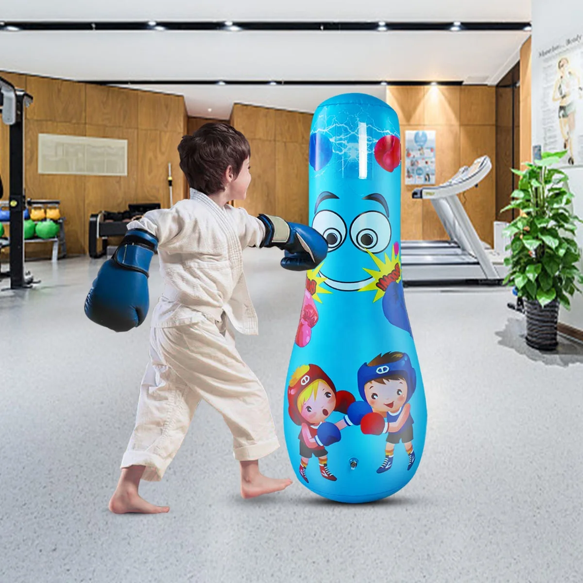 2023 new style kids sanding inflatable boxing man punching bags for sale