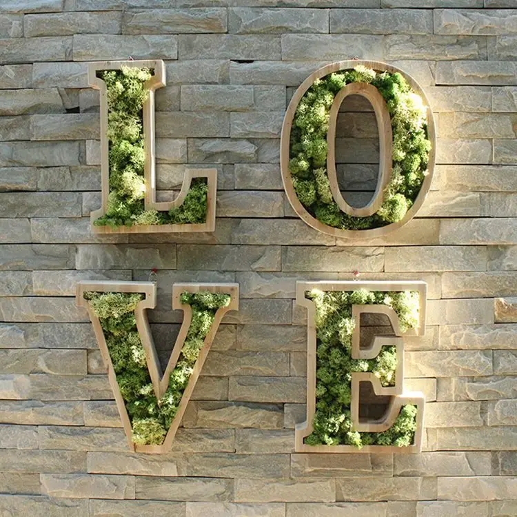 musgo verde para decorar muschio stabilizzato Wholesale moss plant real natural reserved moss wall art custom display moss art