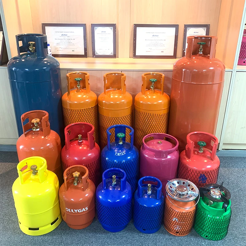Custom Logos lpg gas cylindr 45.6L lpg gas kit 19KG lpg gas prices