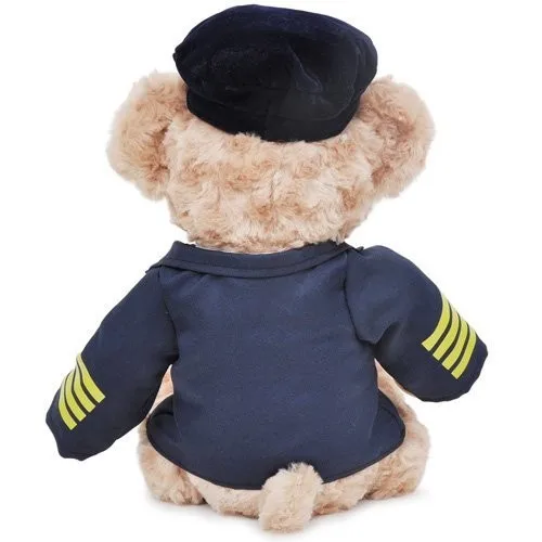 Hot selling Pilot Teddy Bear Plush Toy Cute Captain Bear Doll Stuffed Animal Toys Birthday Gift Kids Toy Baby Doll for Children