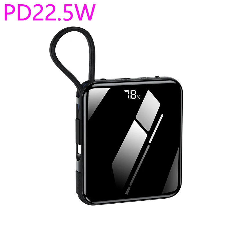 For iphone android 22.5W Portable Circuit Protection Small Power Bank Fast Charging 20000 mah Power Bank
