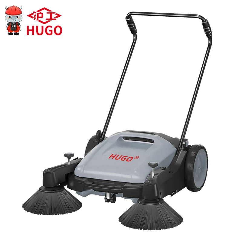 Street Cleaning Machine Road Vacuum Sweeper Ride On Outdoor Floor Hand Sweeper Industrial