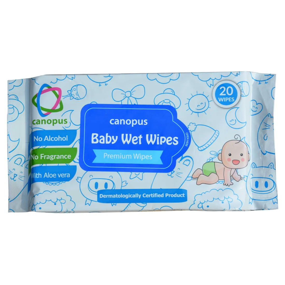 Super Moist EDI Pure Water 72ct Sensitive Skin Baby Wipes with Private Label
