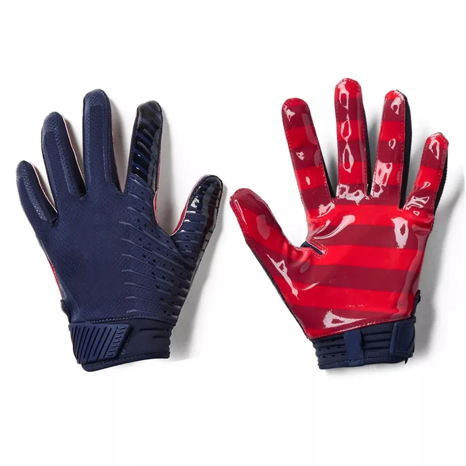 2023 customization Hot Sales Factory Price American football gloves NFL sticky glove