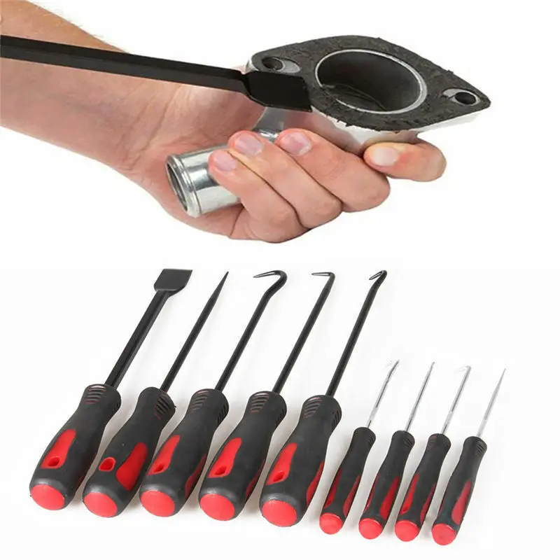 9Pcs Long Hook and Pick Set with Magnetic Telescoping Pick Up Tools